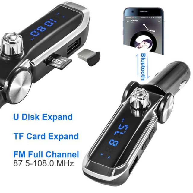 Bluetooth Car Kit Wireless Fm Transmitter Radio Adapter FM Modulator Handsfree