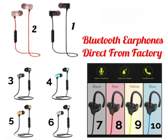 Bluetooth Earphone Wireless Earphones Stereo Bass Magnetic Hook