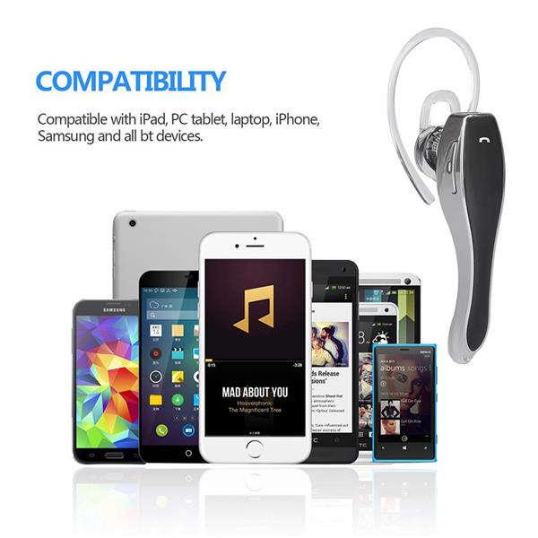 Bluetooth Headset Wireless Earphone V4.1 with Voice Reminder
