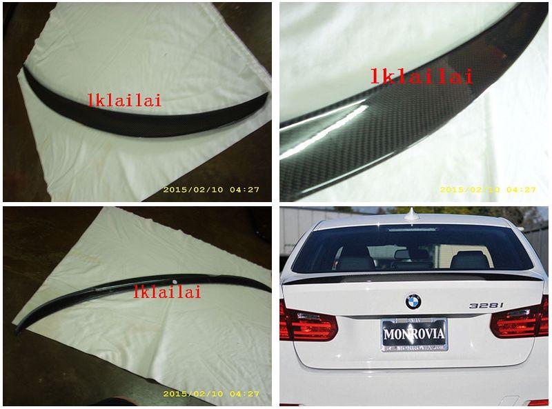BMW 3 Series F30 `12 Rear Trunk Spoiler M Performance Style W/Carbon