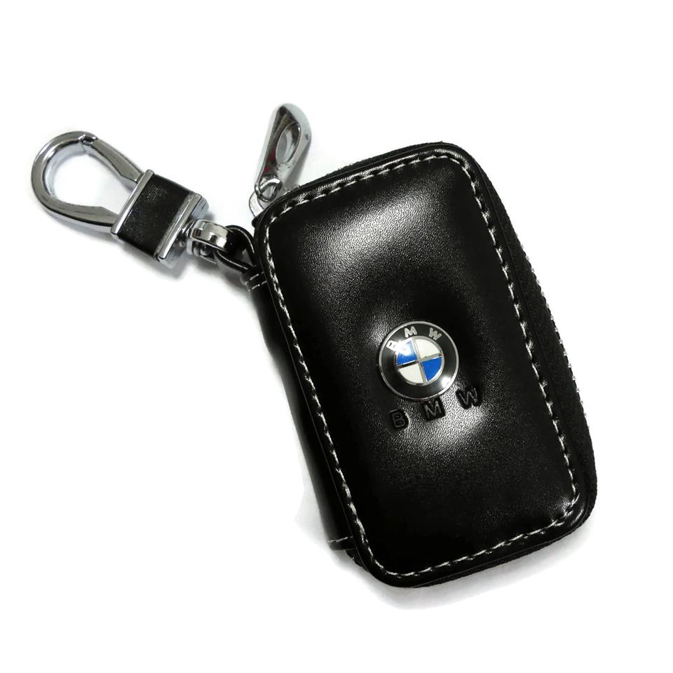 BMW Car Key Pouch / Key Chain / Key Holder Genuine Leather (Type D)