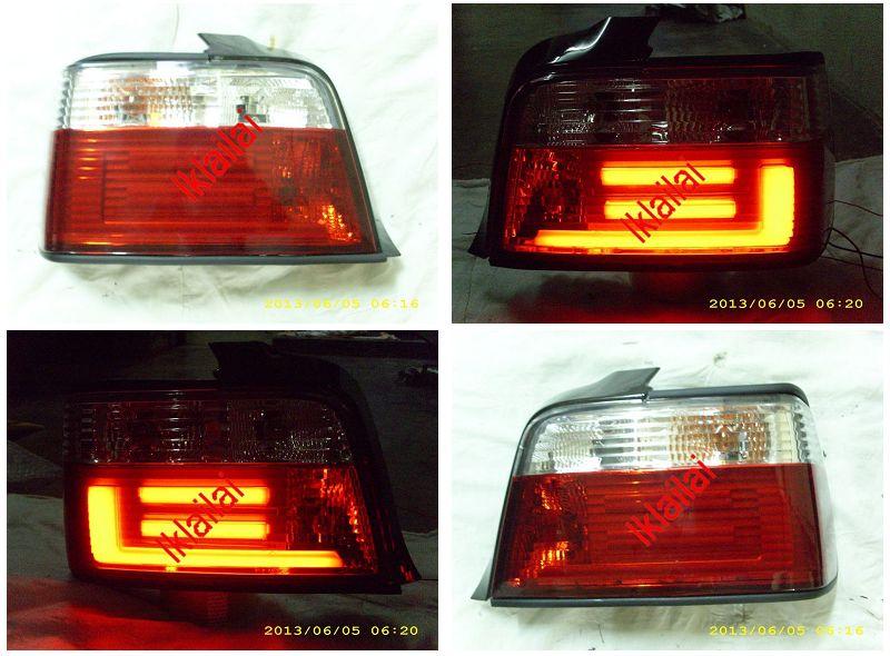 BMW E36 '91-97 4D LED Light Bar Tail Lamp [Red/Clear]