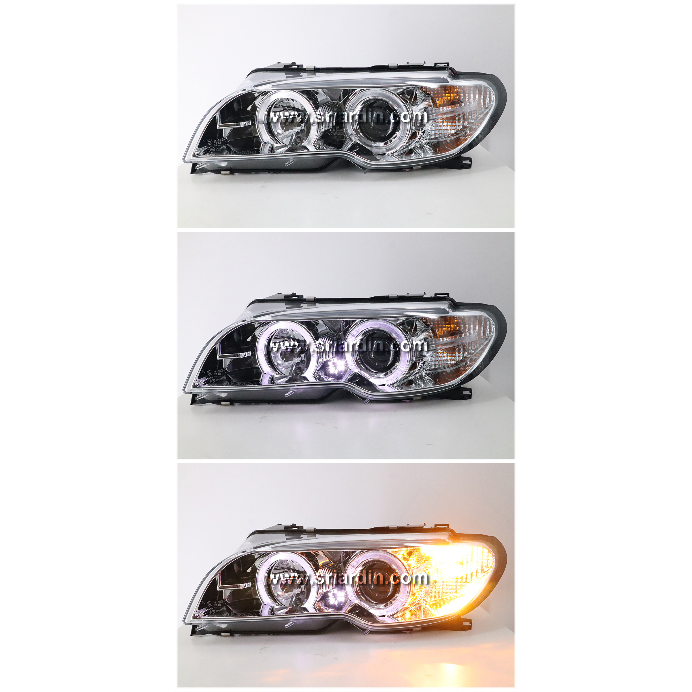 BMW E46 03-05 2 Door Projector Headlamp w Ring