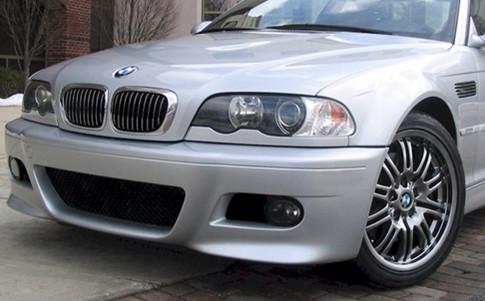 BMW E46 `98-04 M3 Style Front Bumper W/ Grille+Tow Hook Cover+FOG LAMP