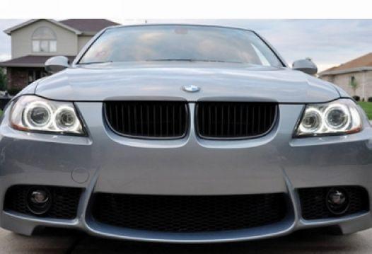 BMW E90 `05 M3 Style Front Bumper W/Lower Grille+Fog Lamp