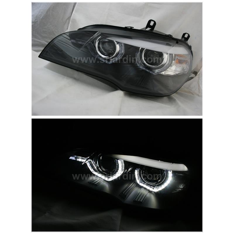 BMW X5 E70 08- Projector Head Lamp w Crystal Bar