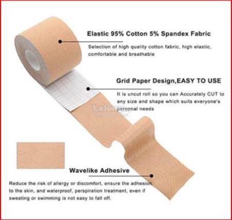 Boob Body Tape-Lift Push Up Breast-Invisible Bra Lift-Sticky Reusable