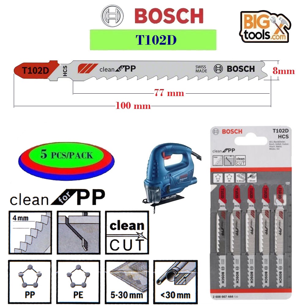 Bosch 5 Pcs T102d Jigsaw Blade Cle End 12 12 2020 12 00 Am