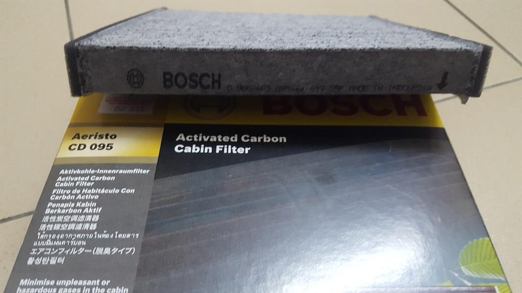 BOSCH CARBON CABIN AIR FILTER for (end 10/12/2017 10:15 PM)