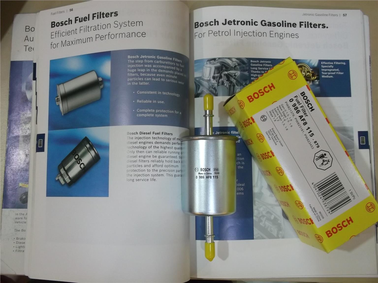 BOSCH FUEL FILTER for WAJA/GEN2, PERSONA, NEO 1.6. ‹ ›