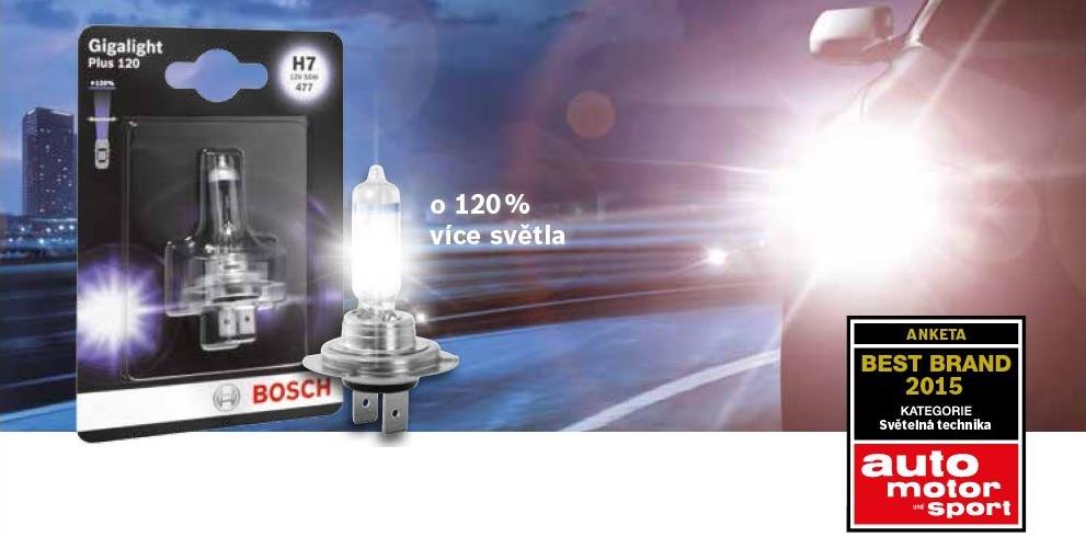 Bosch Gigalight Plus 120 Car Headlight Lamp Halogen Bulb H1/H4/H7