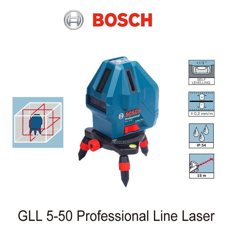 Bosch GLL 5-50 Line Laser Level c/w Tripod Stand