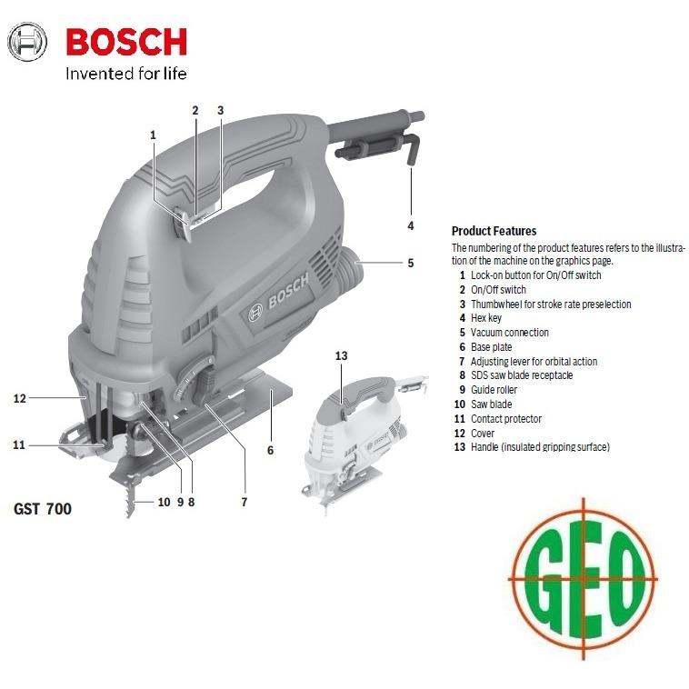 Bosch Gst 700 500w Jigsaw With Vac End 12 20 2021 12 00 Am