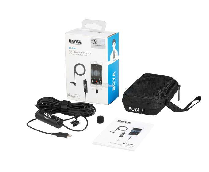 Amazon Com Lavalier Microphone Boya By M1 Omnidirectional Condenser Clip On Lapel Mic Compatible With Iphone 11 X 8 Android Smartphone Canon Nikon Sony Dslr Cameras Recorder Vlog Facebook Live Youtube Podcast Home Audio