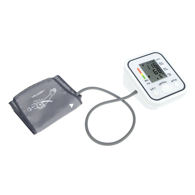 BP826 Digital Bp Blood Pressure Monitor Meter Sphygmomanometer NonVoice