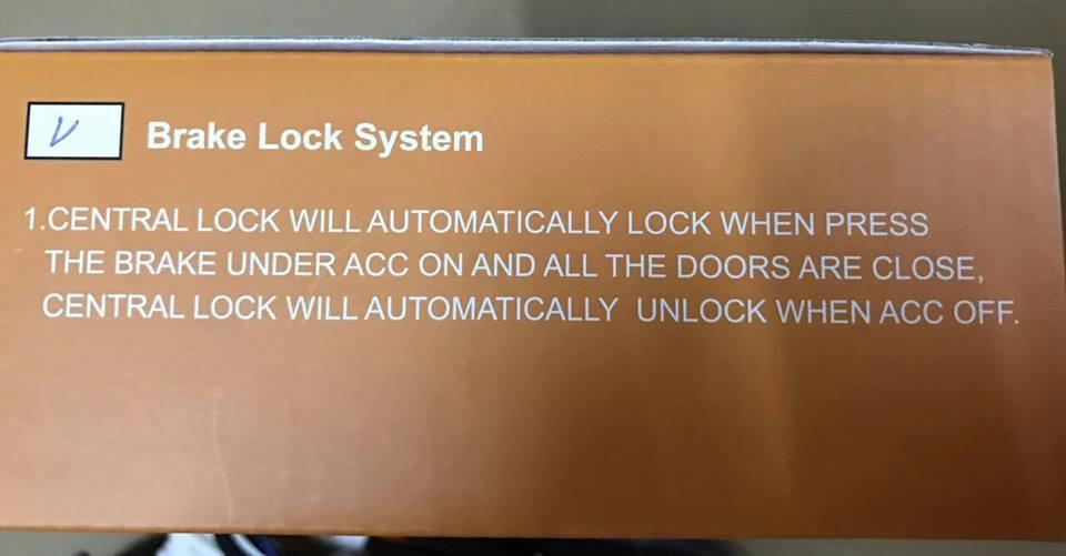 Brake lock only perodua bezza (end 11/24/2018 10:15 PM)