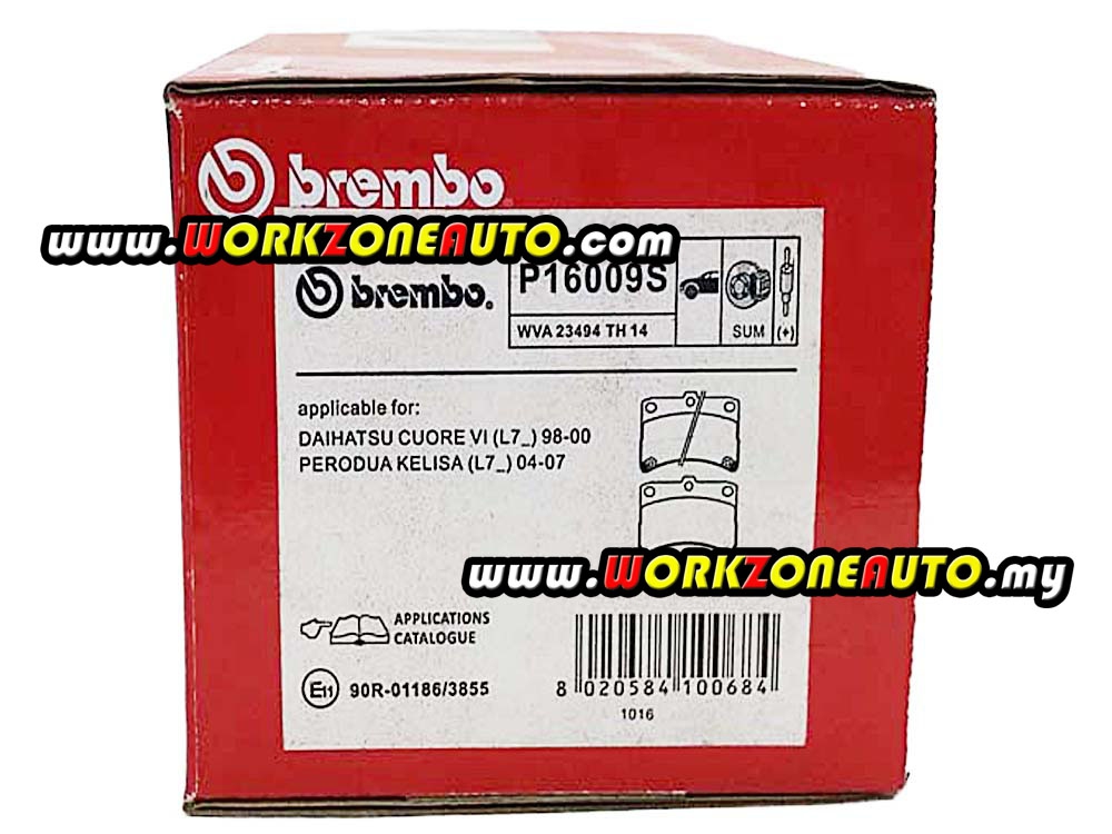 Brembo P16009S Perodua Kenari Kelisa (end 5/7/2022 12:00 AM)