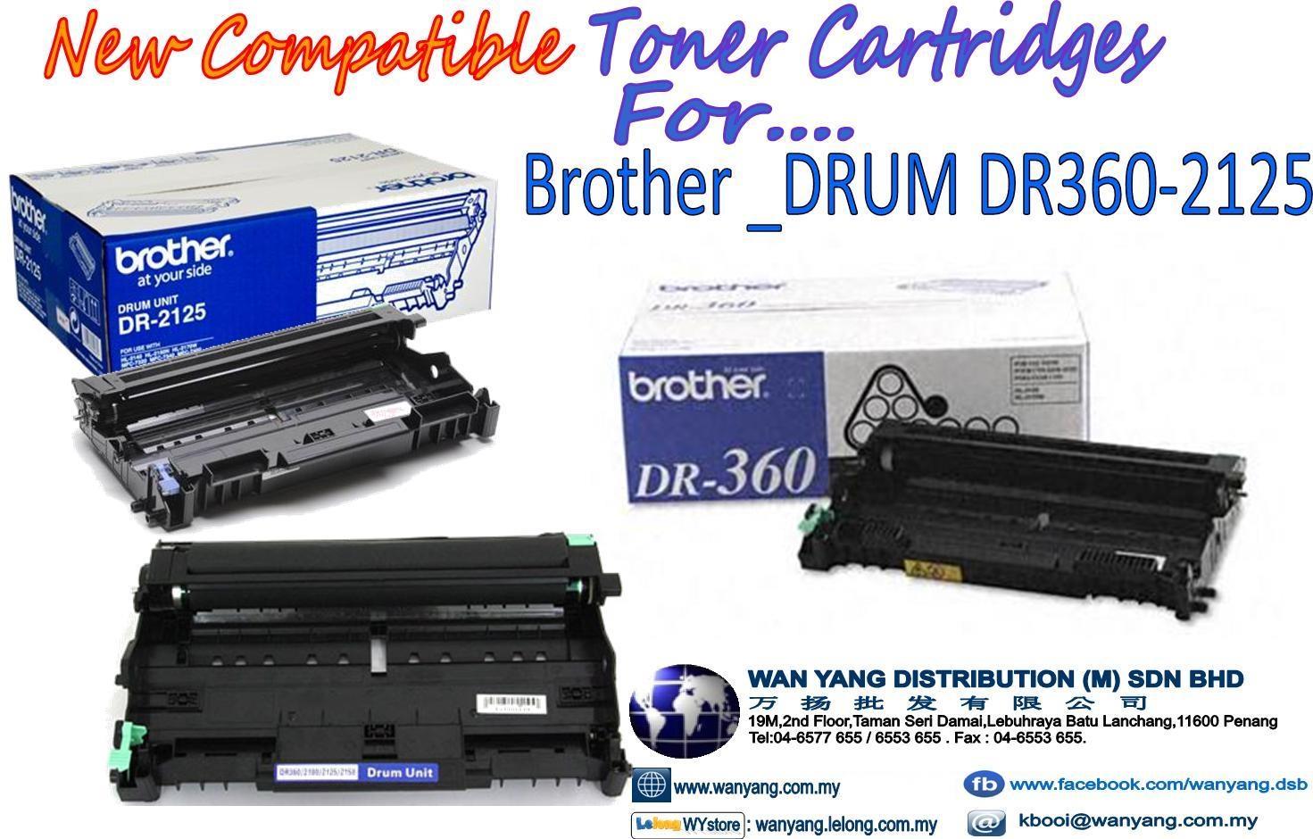 BROTHER  Drum DR 360 / 2125 Compatible Toner cartridges
