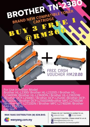 Brother TN-2380 brand new compatible toner cartridges 