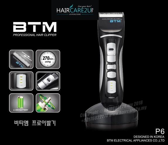 BTM P6 Professional Cordless Hair Clipper