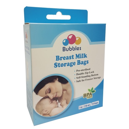 Bubbles - Breast Milk Storage Bag 7oz/210ml (25 Bags)