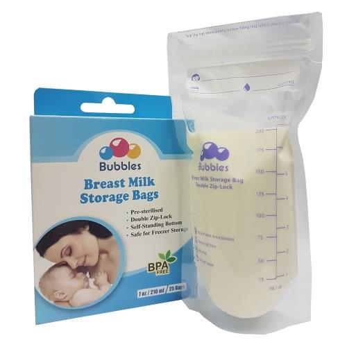 Bubbles Breastmilk Storage Bag 7oz/210ml