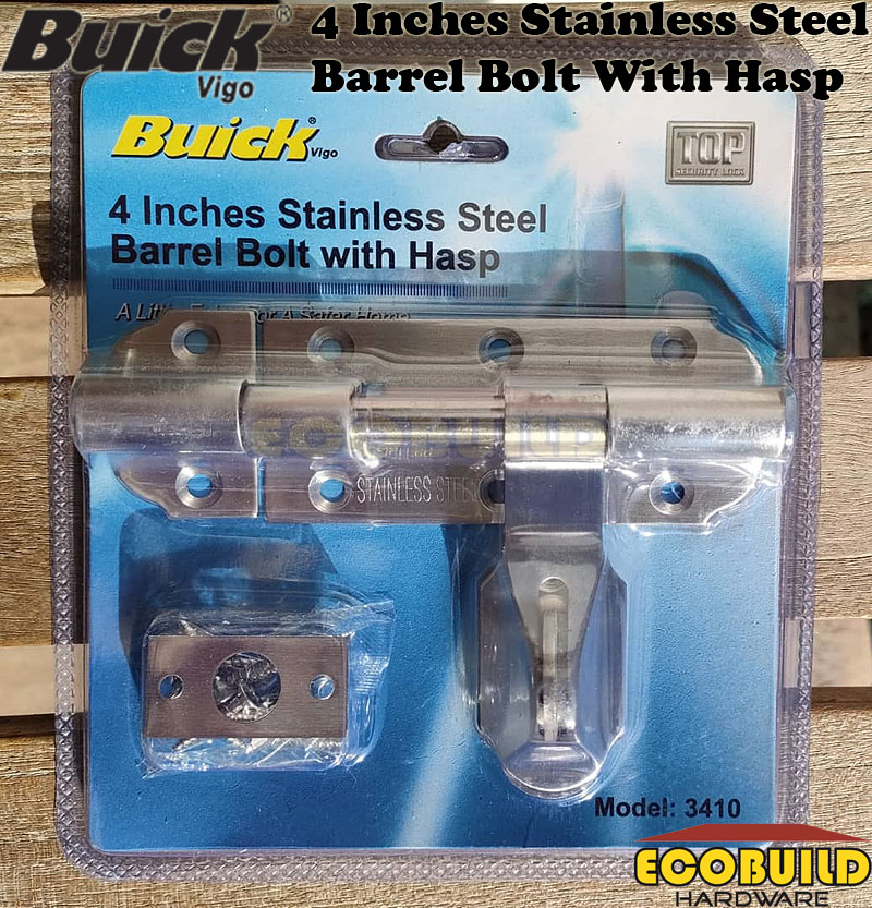 BUICK Stainless Steel Barrel Bolt With Hasp