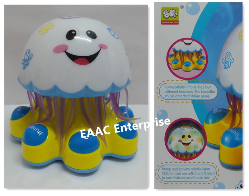 Bump & Go Jelly Fish Educational Toys with Light and Music