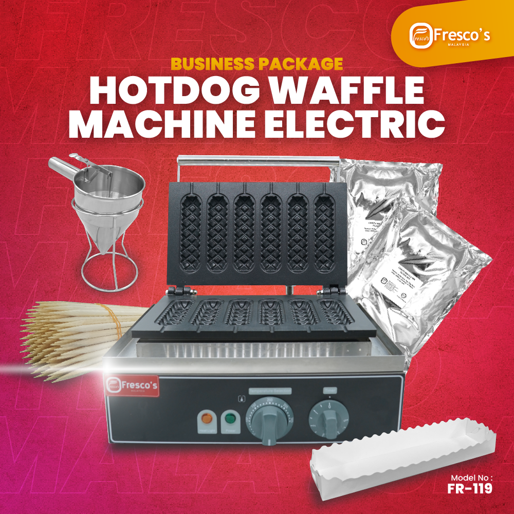 [Business Package] 6 Holes Hotdog Waffle Electric Machine