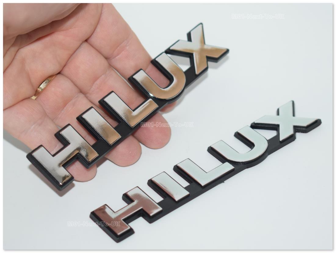 [Buy1Free1] Hilux 3D Trunk Chrome Badge Emblem Logo Fender Chromed 2