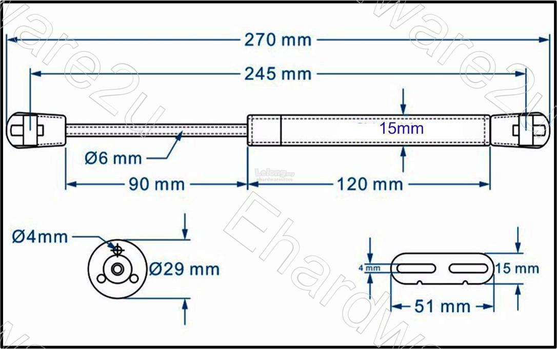 Cabinet Door Lift Up Gas Struts 100n End 4 22 2020 9 22 Am