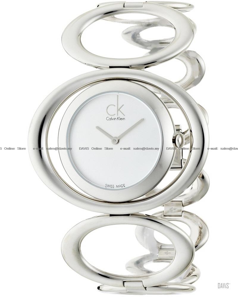 Calvin Klein K1P23120 Women's Graceful SS Bangle Bracelet Silver