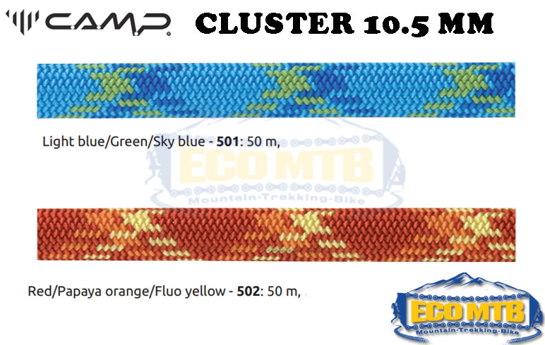 CAMP CLUSTER 10.5 MM - DYNAMIC ROPES (50m)