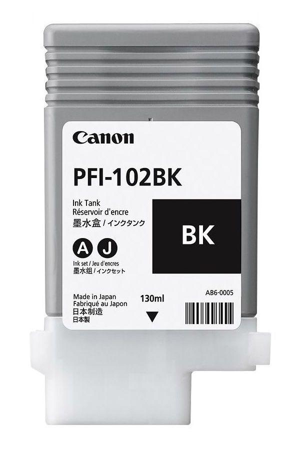 Canon PFI-102Bk Black Ink Cartridge (130ml)
