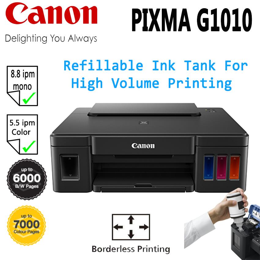 CANON PIXMA G1010 REFILLABLE INK TANK SYSTEM PRINTER WITH HYBRID