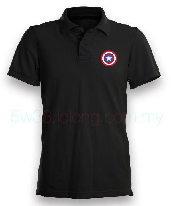 Captain America Shield Polo Shirt