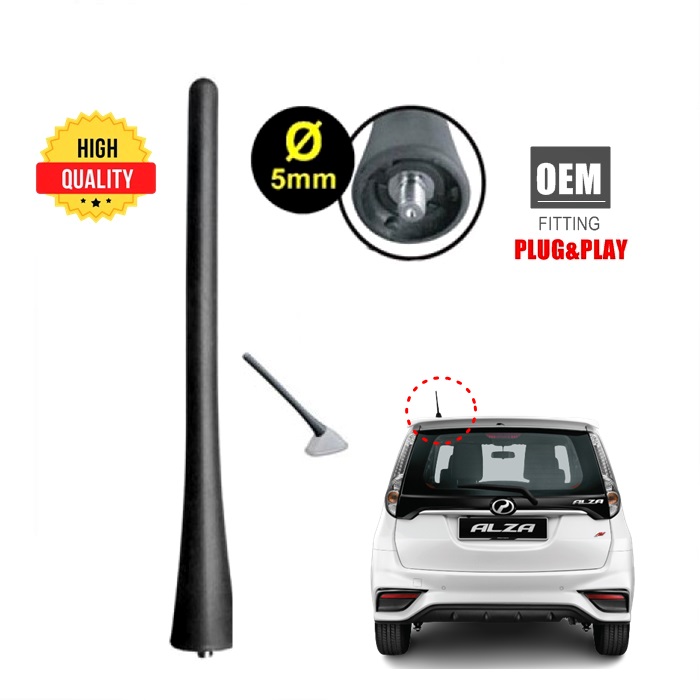Car Antenna Replacement Mast AM / FM Radio Perodua Proton Toyota Honda Nissan 