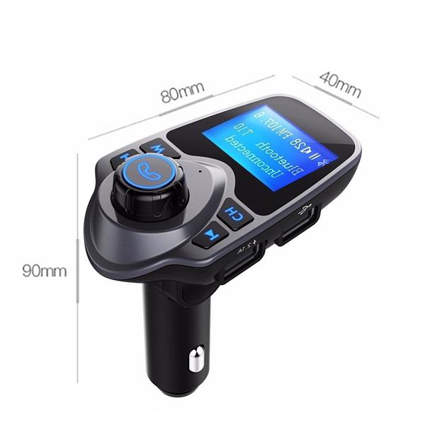 Car Bluetooth FM MP3, 2 Usb Port Charger, Car Battery Voltage Display