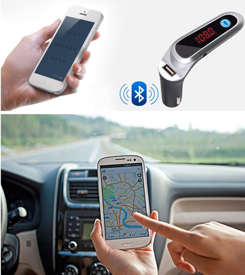 Car Bluetooth FM Transmitter Modulator MP3  &amp; USB Charger