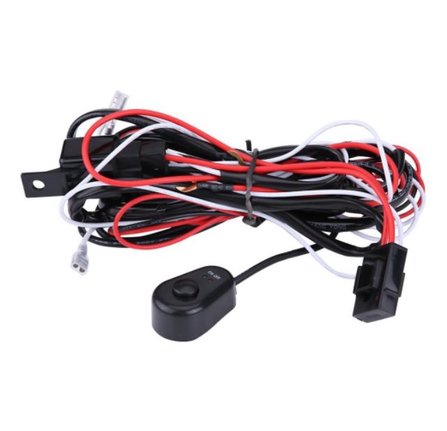 Car Driving Fog Light Lamp Wiring LED Work Light Cable Wire 40A 12V Wire Kit