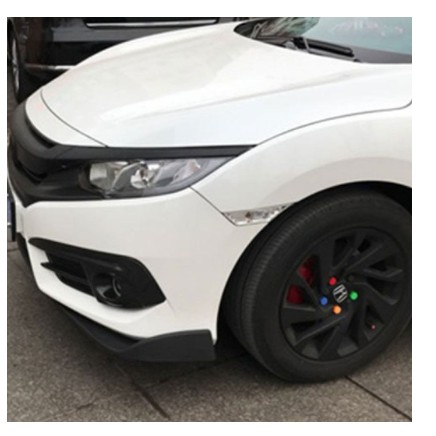 Car Front Deflector Spoiler Splitter Diffuser Bumper Canard Lip Body Shovels