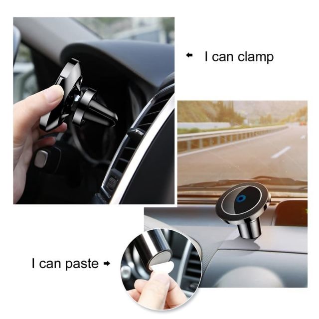 Car Mount Qi Wireless Charger iPhone Samsung Note8 Magnetic Car Phone