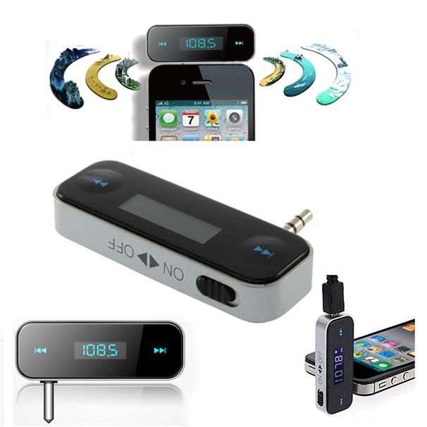 Car MP3 Player FM Transmitter for iPhone iPod Mobile Phone Android Han