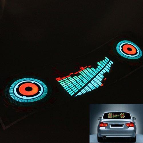 Car Sticker Music Rhythm Lamp LED Sound Control Flashing MUSIC