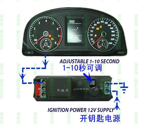car stop failure lights drive instrument delay Meter dashboard ABS