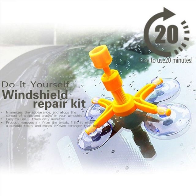 New Car Window Glass Crack Chip Windscreen Windshield Repair DIY Tool Kit Set