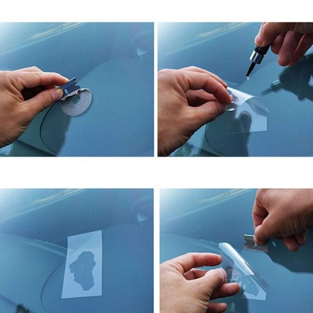 Car Windshield Repair Kit DIY Tool Window Repair Tools Windscreen Glass Scratc