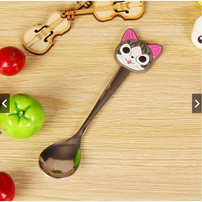 Cartoon Small Spoon for kids Cute Beautiful Kid Spoons Stainless Steel Coffee 