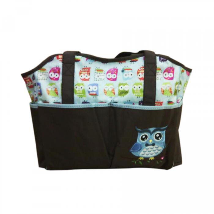 Cartoon World Character Mommy Diaper Bag Design D Cute Owl Blue Cartoon World Character Mommy Diaper Bag Design D Cute Owl Blue
