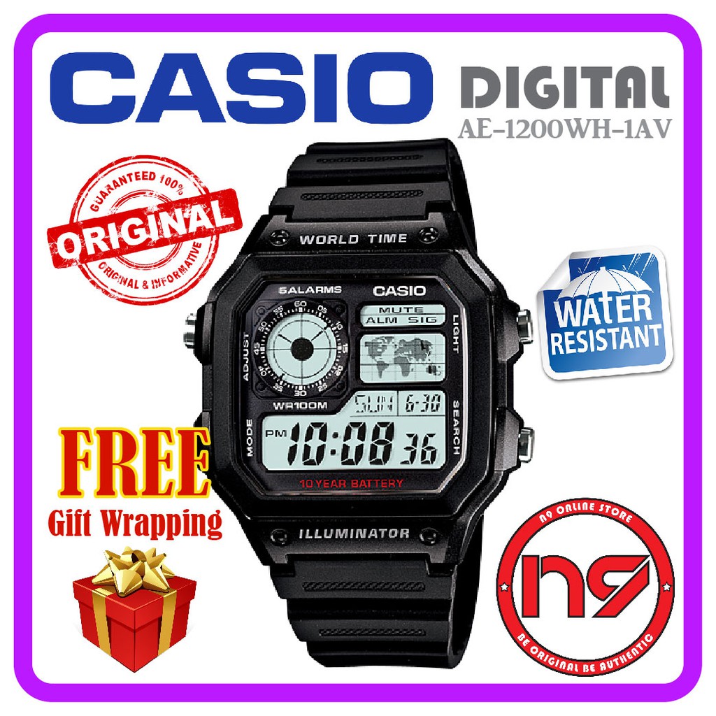 Casio Ae 1200wh 1av Digital Men Illu End 5 2 2023 12 00 Am